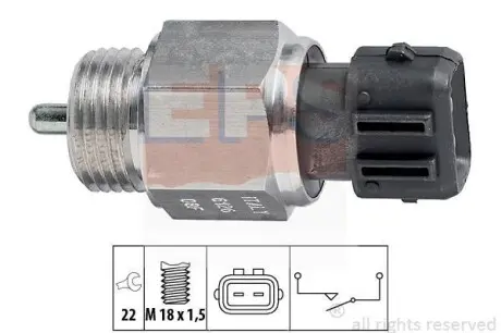 Выключатель света зад. хода VW Golf,Polo,T2 EPS 1.860.126