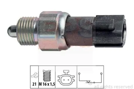Датчик заднего хода (на размыкание) Nissan Almera, Micra, Primera, X-Trail / Renault Megane II, Scenic II / Mazda 6 07- EPS 1.860.232