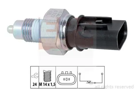 Датчик заднего хода Hyundai i20, i30, ix35 / Kia Rio, Ceed, Venga 07- EPS 1.860.327