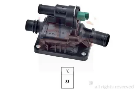 Термостат с корпусом Citroen C1 1.4 HDI 05- EPS 1.880.486