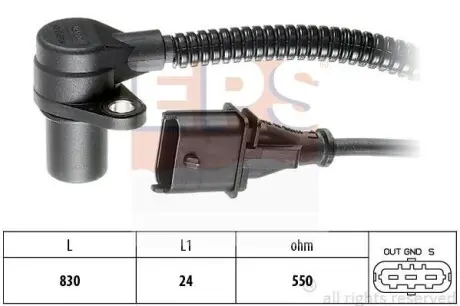 Датчик положення колінвалу Opel Omega B 2.2 99-03 EPS 1.953.266