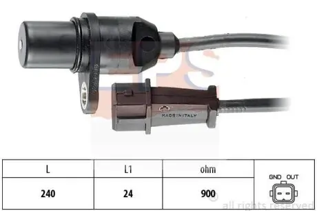 Датчик положення колінвалу Hyundai Accent, Elantra, Getz /Kia Cerato, Rio 1.3-1.6 00- EPS 1.953.279