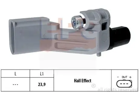 Датчик коленвала Audi A4 04-/VW Caddy/Golf V 07- (BDJ, BJB, BCA, BSU, BLS, BST, BUD, BMM) EPS 1.953.464