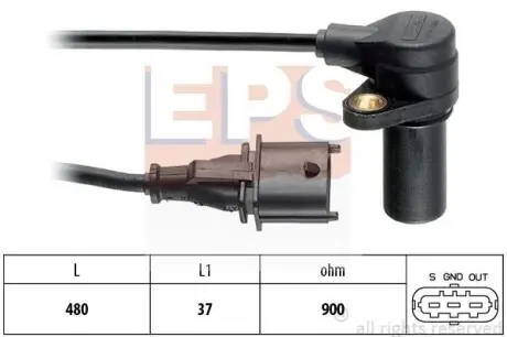 Датчик положення колінвалу Alfa 156 /Fiat Doblo, Palio, Punto 1.9 JTD 00- EPS 1.953.631