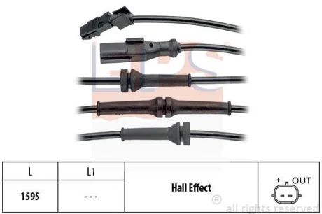 Датчик ABS (задній) MB Citan/Renault Kangoo 08- (R) EPS 1.960.145