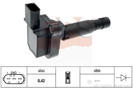 Котушка запалювання MB C160/C180/C200/C230/E200 Kompessor 02- EPS 1.970.420