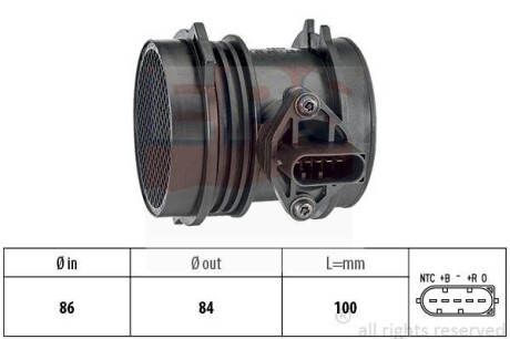 Расходомер воздуха DB W202W210R129/230-97 EPS 1.991.064