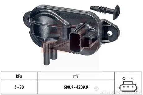 Датчик давления Ford C-Max/Focus/Mondeo, Landrover Freelander, Mazda 3, Volvo S60/V70/XC90 EPS 1.993.268