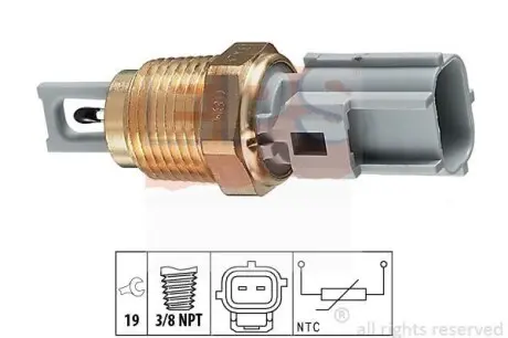 Датчик температури впускного повітря Ford Escort, Fiesta, Focus, Puma, Transit 1.3-1.8 01.95- EPS 1.994.004