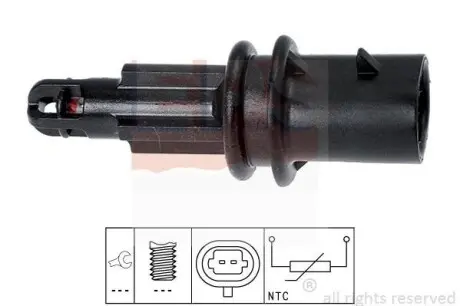 Датчик температури впускного повітря Chevrolet Cruze/Opel Astra F/G/H 1.2 EPS 1.994.033
