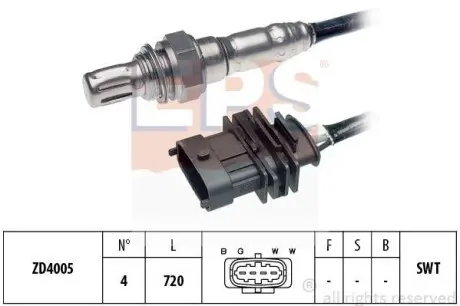 Лямбда-зонд перед катализатором Opel Astra G 1.4/1.6/Vectra B 1.6/Zafira A 1.6 EPS 1.997.340