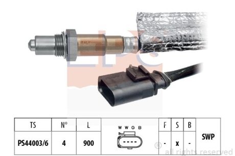 Лямбда-зонд VAG 1.4TSi 15- EPS 1.998.502