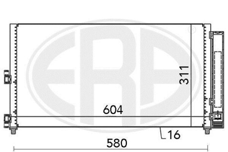 Радiатор кондицiонера ERA 667000