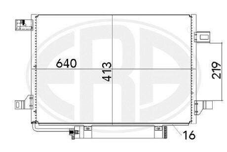 Радiатор кондицiонера ERA 667002