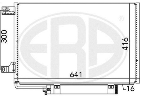 Радiатор кондицiонера ERA 667006