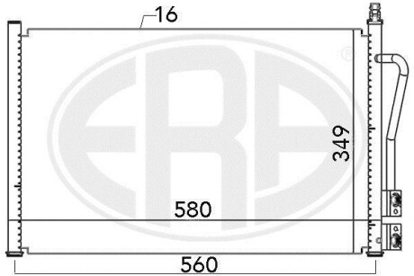 Радiатор кондицiонера ERA 667007