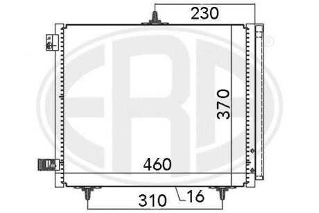 Радiатор кондицiонера ERA 667009