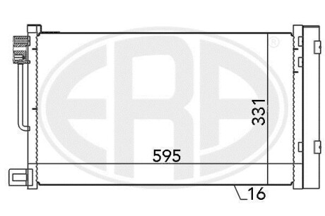 Радiатор кондицiонера ERA 667010