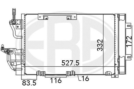 Радiатор кондицiонера ERA 667015