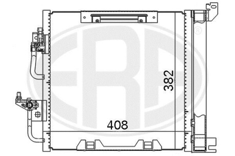 Радiатор кондицiонера з осушувачем ERA 667019