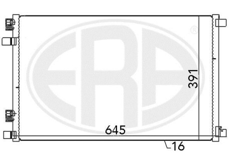 Радiатор кондицiонера ERA 667021