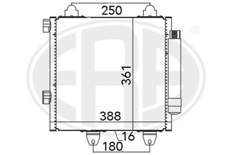 Радiатор кондицiонера ERA 667022