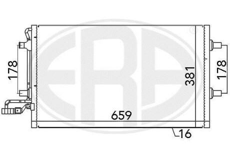 Радiатор кондицiонера ERA 667027