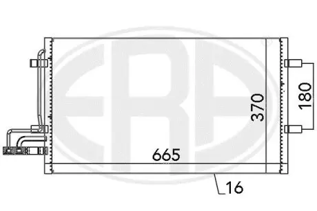 Радiатор кондицiонера ERA 667029