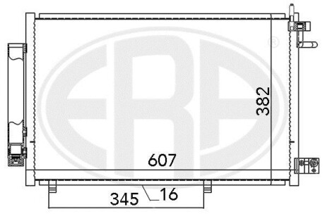 Радiатор кондицiонера ERA 667031