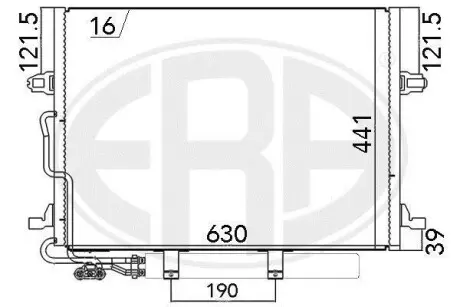 Радiатор кондицiонера ERA 667033