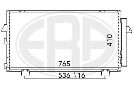 Радiатор кондицiонера ERA 667036