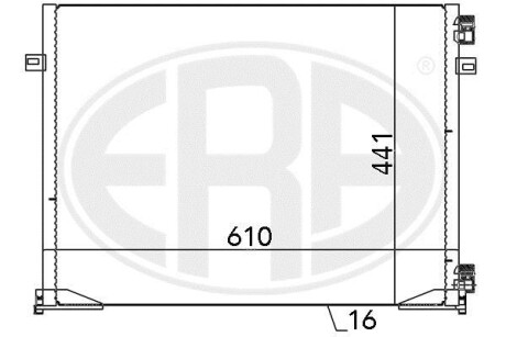 Радiатор кондицiонера ERA 667046