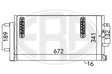 Радiатор кондицiонера з осушувачем ERA 667048