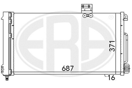 Радiатор кондицiонера ERA 667050