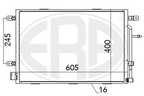 Радiатор кондицiонера ERA 667052