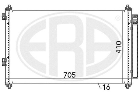 Радiатор кондицiонера ERA 667057