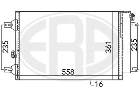 Радiатор кондицiонера ERA 667059