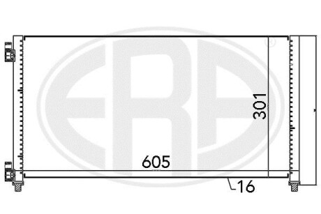 Радiатор кондицiонера ERA 667066