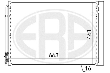 Радiатор кондицiонера ERA 667079