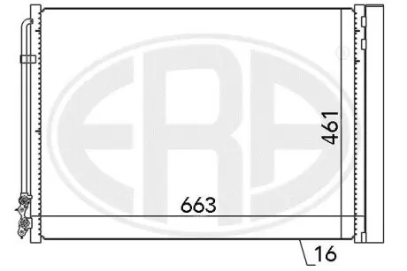 Радiатор кондицiонера ERA 667079