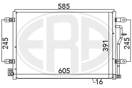 Радiатор кондицiонера ERA 667089