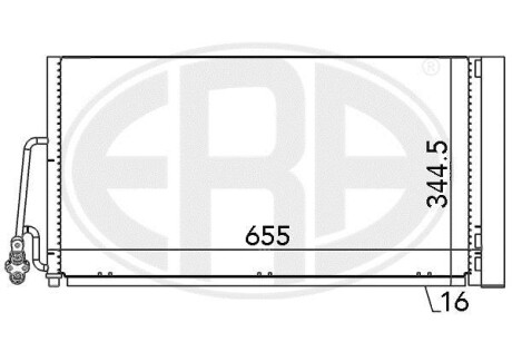 Радiатор кондицiонера ERA 667090