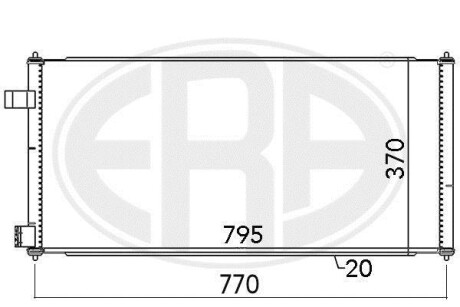 Радiатор кондицiонера ERA 667091