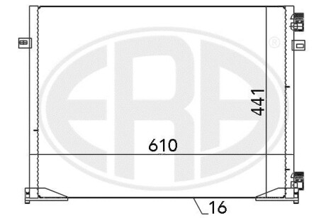 Радiатор кондицiонера ERA 667096