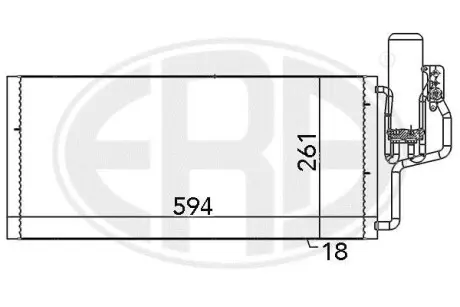 Радиатор кондиционера с осушителем ERA 667100