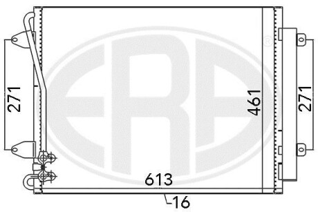 Радiатор кондицiонера ERA 667108