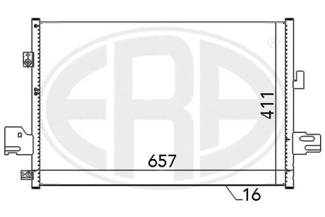 Радiатор кондицiонера ERA 667114