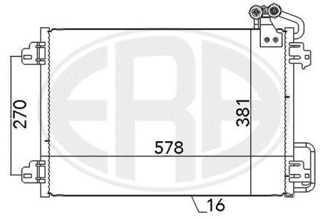 Радiатор кондицiонера ERA 667127