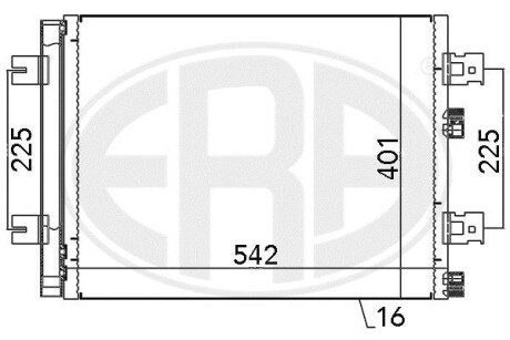 Радiатор кондицiонера ERA 667130