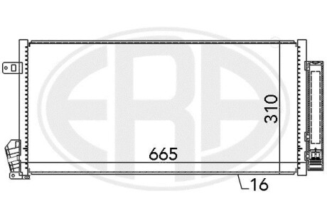 Радiатор кондицiонера ERA 667136